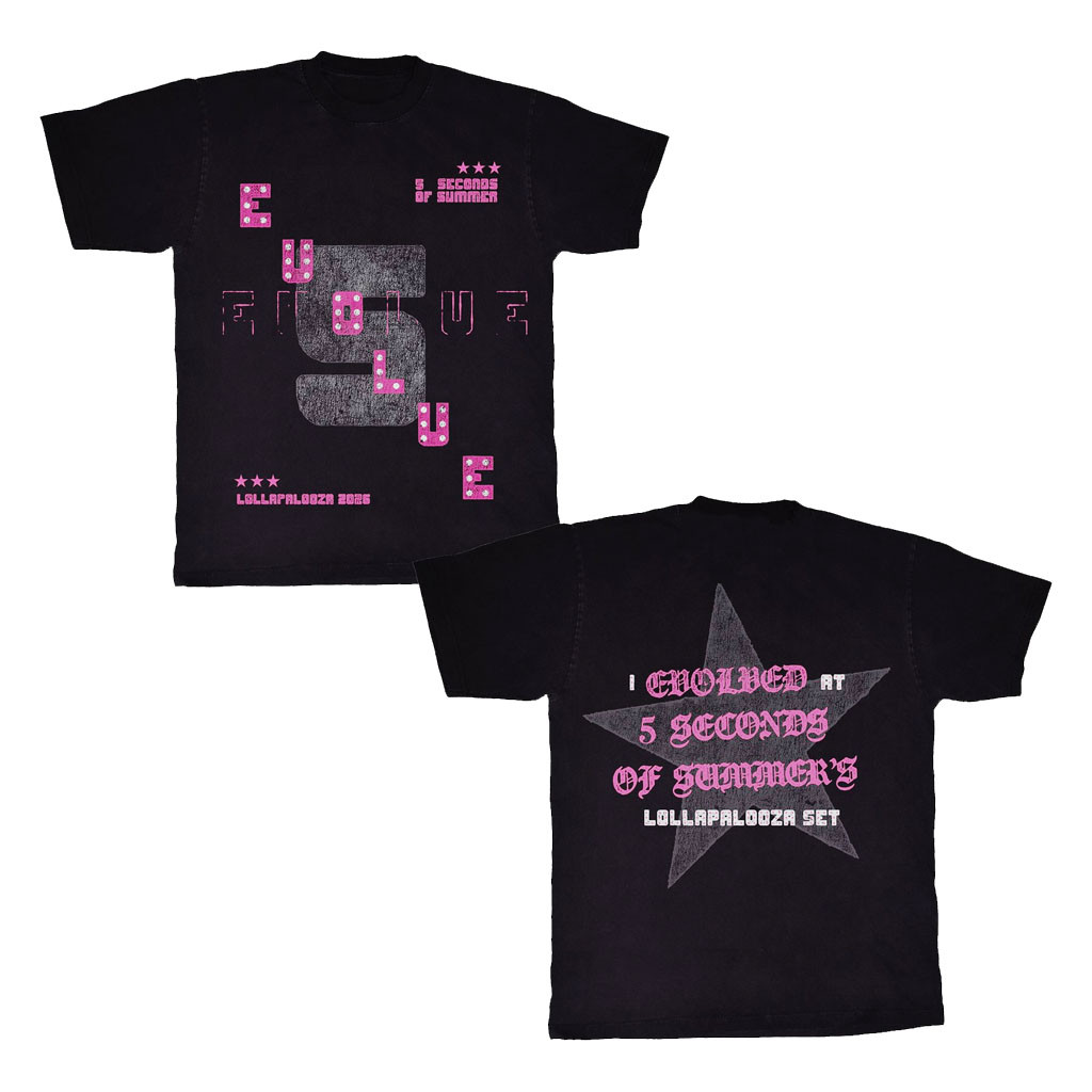 5SOS Tour Merch 2026 5 Seconds Of Summer Lolla T-Shirt 5SOS Lollapalooza Merch Gift For Fans - Kdjoy 5SOS Tour Merch 2026 5 Seconds Of Summer Lolla T-Shirt 5SOS Lollapalooza Merch Gift For Fans - Kdjoy