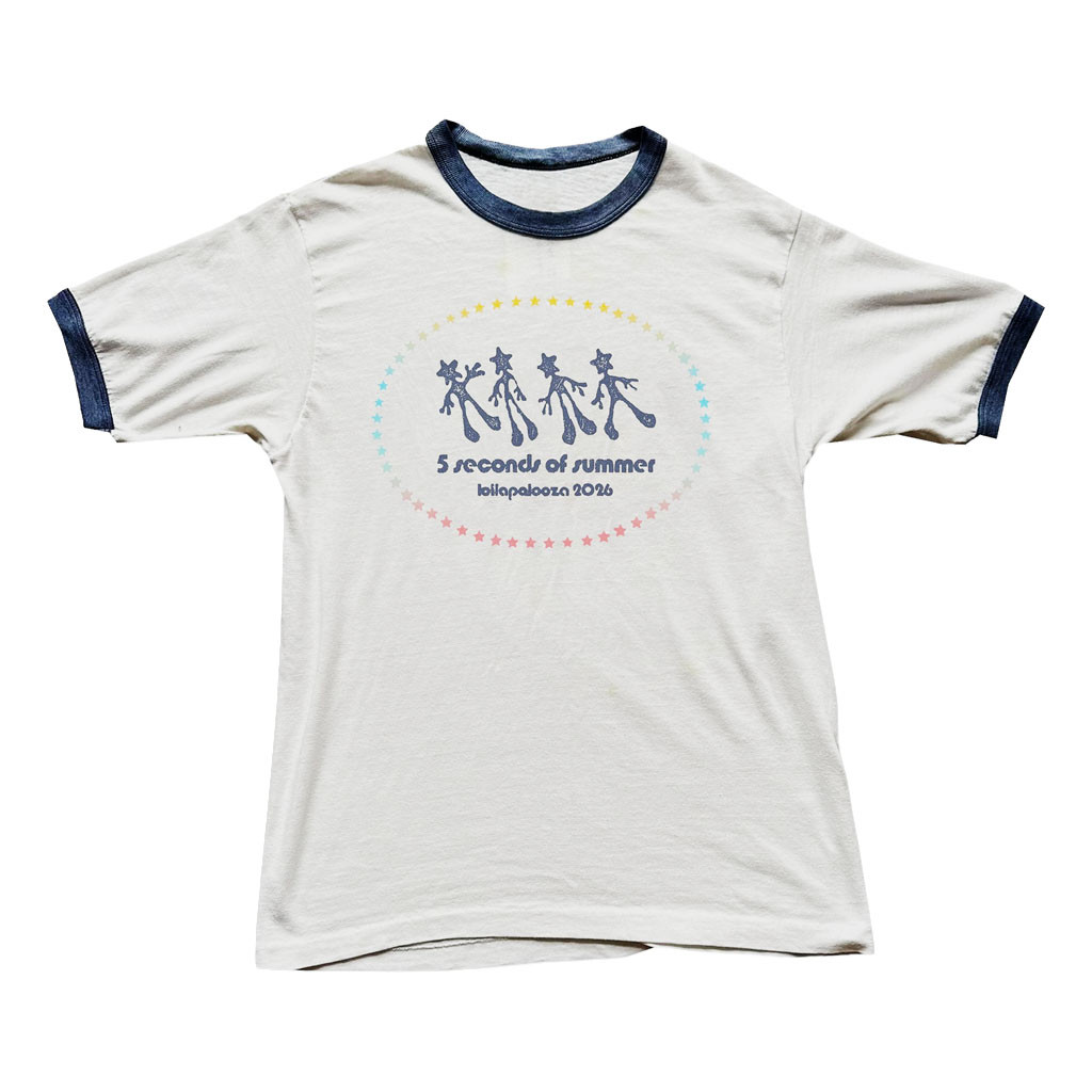 5SOS Tour Merch 2026 5SOS Lolla T-Shirt 5SOS Lollapalooza Merch Concert Outfits For Fans - Kdjoy