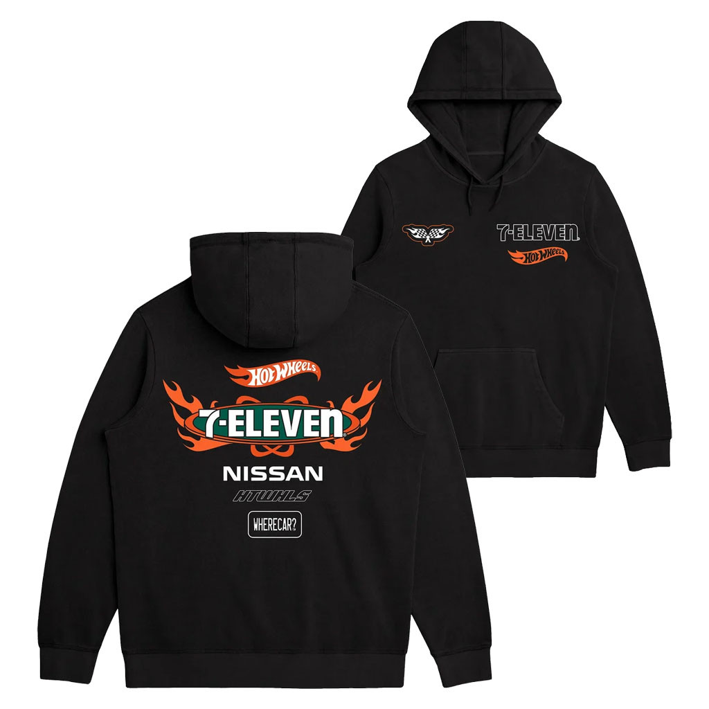 7 Collection Merch 2026 7-Eleven X Hot Wheels Racing Patch Hoodie Unique Gift For Boyfriend - Kdjoy