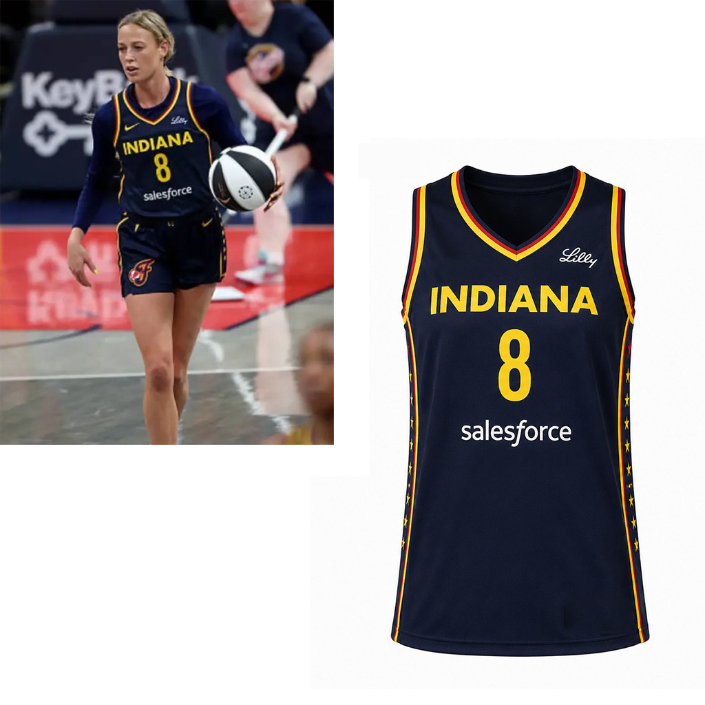 #8 Sophie Cunningham Jersey Indiana Fever Stranger Things Jersey Indiana Fever Merch Fan Gifts - Kdjoy