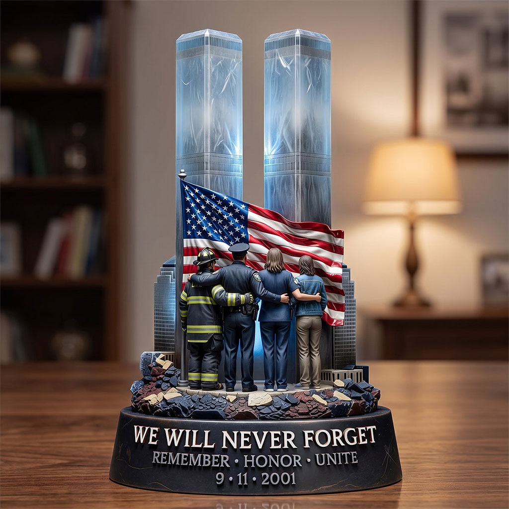 9 11 We Will Never Forget Acrylic Plaque Remember Honor Unite Desk Decor Patriotic Gifts - Kdjoy 9 11 We Will Never Forget Acrylic Plaque Remember Honor Unite Desk Decor Patriotic Gifts - Kdjoy