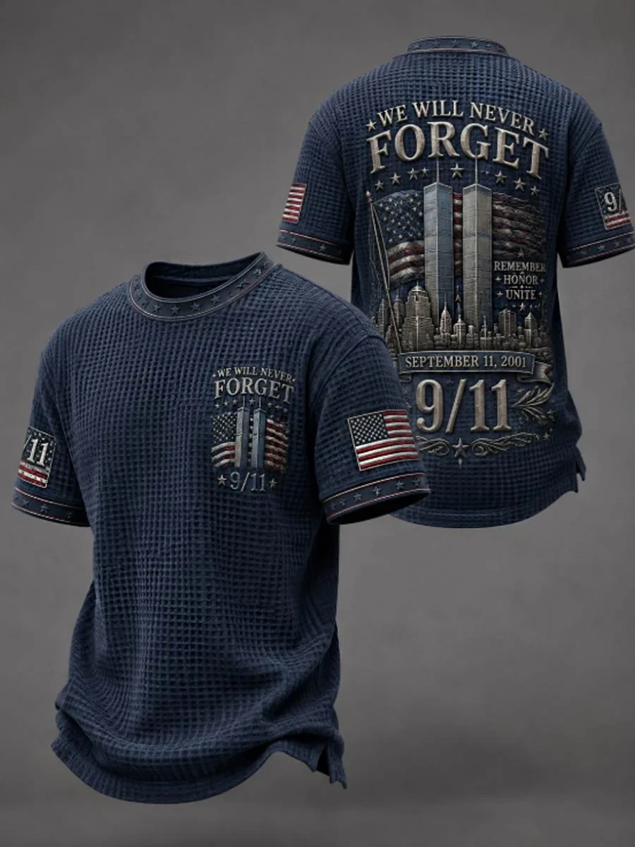 911 Never Forget 25th Anniversary Memorial Shirt We Will Never Forget T-Shirt Patriot Day Gifts - Kdjoy