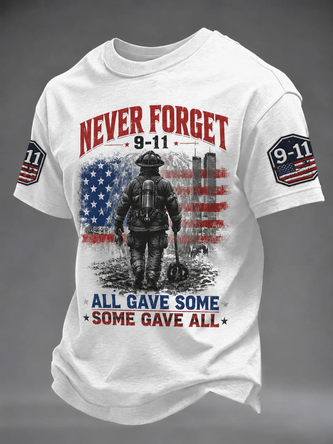 911 Never Forget 25th Anniversary Shirt Patriot Day Merch All Gave Some Some Gave All T-Shirt - Kdjoy