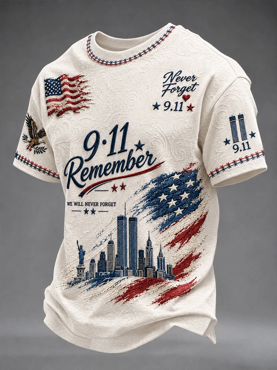 911 Never Forget 25th Anniversary Shirt Twin Towers Patriot Day Merch Gift For Dad - Kdjoy