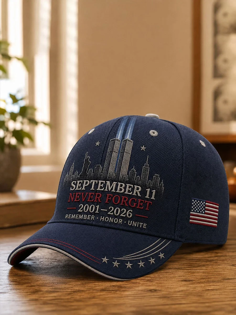 911 Never Forget Remember Honor Unite Hat Twin Towers Memorial Patriot Day Merchandise - Kdjoy