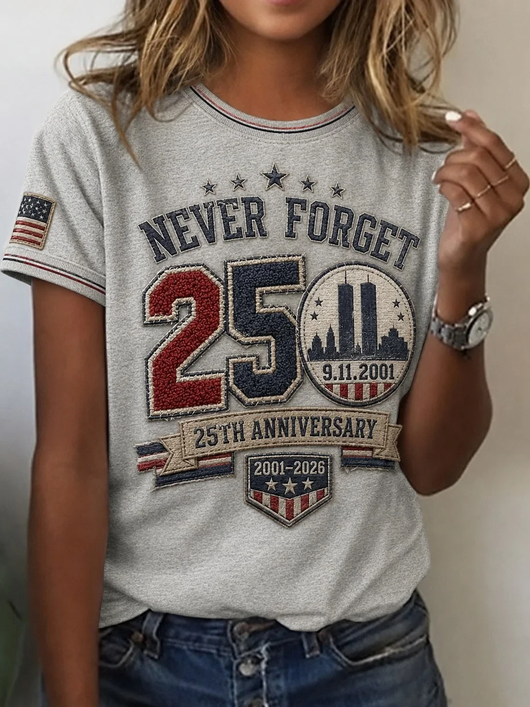 911 Never Forget Shirt 25th Anniversary T-Shirt Twin Towers Memorial Merch Patriot Day Shirt - Kdjoy 911 Never Forget Shirt 25th Anniversary T-Shirt Twin Towers Memorial Merch Patriot Day Shirt - Kdjoy