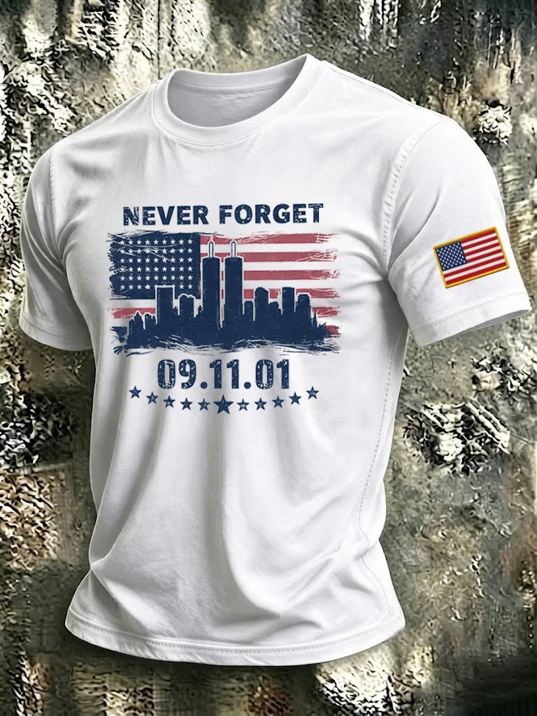 911 Never Forget Shirt Never Forgotten 25 Years Of Honor T-Shirt Patriot Day Merch - Kdjoy