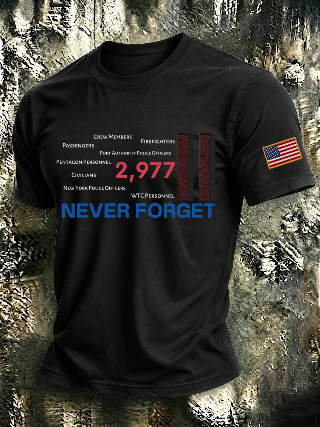 911 Never Forget Shirt Patriot Day Merch 911 Memorial T-Shirt Gifts For Father - Kdjoy