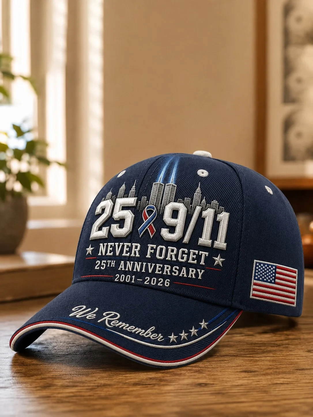 911 Never Forget We Remember 25th Anniversary Hat Twin Towers Memorial Merch Patriot Day Gifts - Kdjoy 911 Never Forget We Remember 25th Anniversary Hat Twin Towers Memorial Merch Patriot Day Gifts - Kdjoy