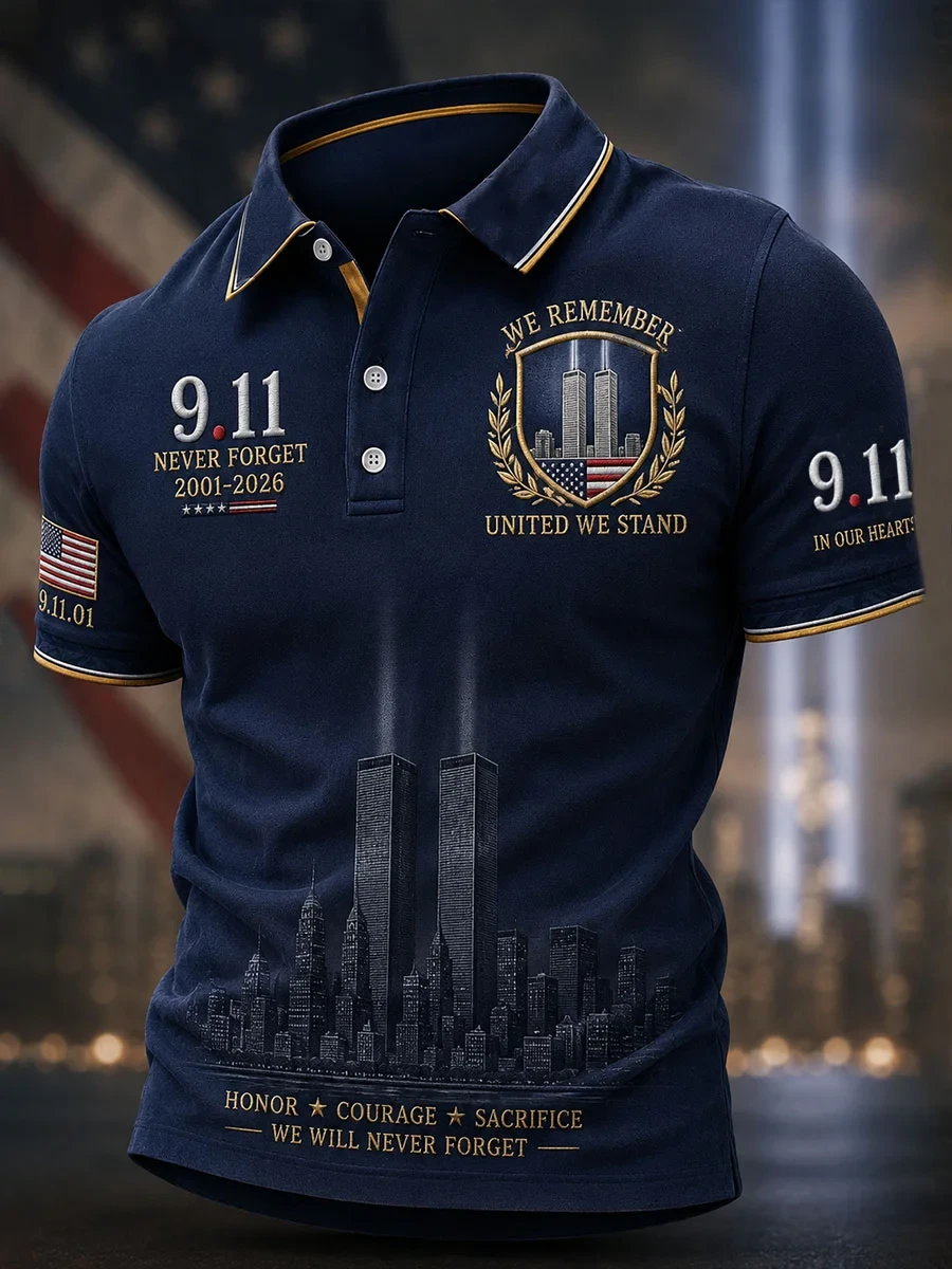 911 Never Forget We Remember United We Stand Polo Shirt Patriot Day Merch 911 Memorial Gifts - Kdjoy 911 Never Forget We Remember United We Stand Polo Shirt Patriot Day Merch 911 Memorial Gifts - Kdjoy