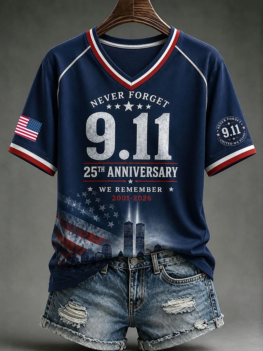 911 Never Forget We Remember V-Neck T-Shirt Patriot Day Shirt 911 Memorial Gifts Women - Kdjoy 911 Never Forget We Remember V-Neck T-Shirt Patriot Day Shirt 911 Memorial Gifts Women - Kdjoy