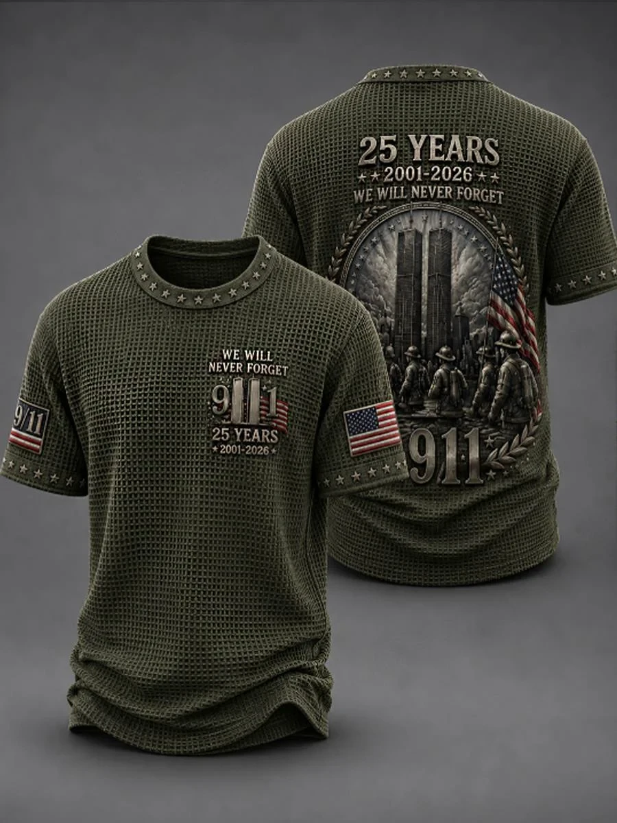 911 We Will Never Forget 25 Years 2001-2026 Shirt Patriot Day T-Shirt Memorial Gifts - Kdjoy 911 We Will Never Forget 25 Years 2001-2026 Shirt Patriot Day T-Shirt Memorial Gifts - Kdjoy
