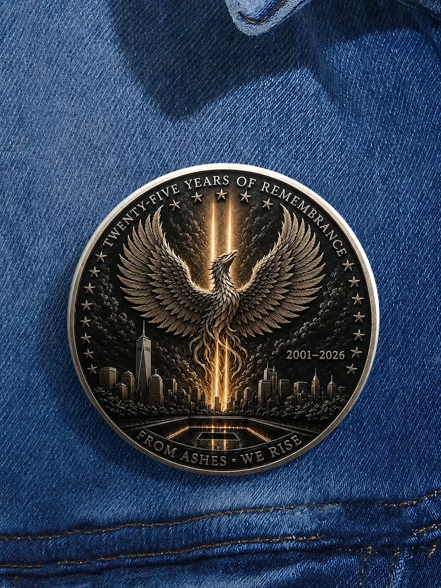 911 We Will Never Forget 25th Anniversary Button Pin Twin Towers Memorial Merch Patriot Day Gift - Kdjoy 911 We Will Never Forget 25th Anniversary Button Pin Twin Towers Memorial Merch Patriot Day Gift - Kdjoy