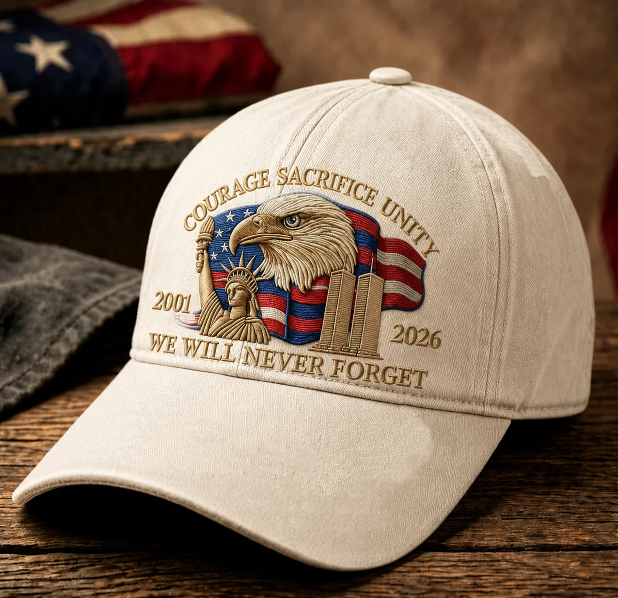 911 We Will Never Forget 25th Anniversary Hat Courage Sacrifice Unity Cap Patriot Day Merch - Kdjoy 911 We Will Never Forget 25th Anniversary Hat Courage Sacrifice Unity Cap Patriot Day Merch - Kdjoy