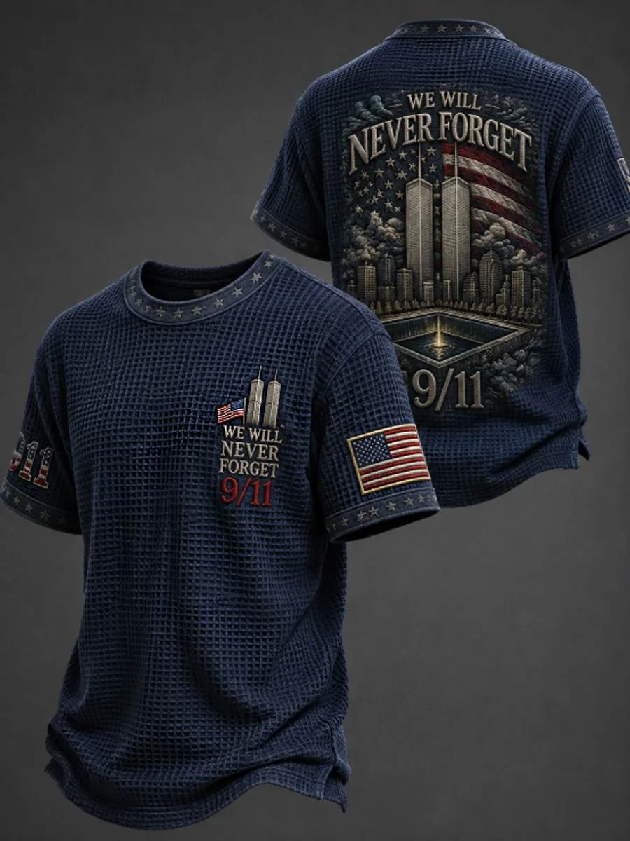 911 We Will Never Forget 25th Anniversary Shirt T-Memorial Shirt Patriot Day Gifts For Dad - Kdjoy