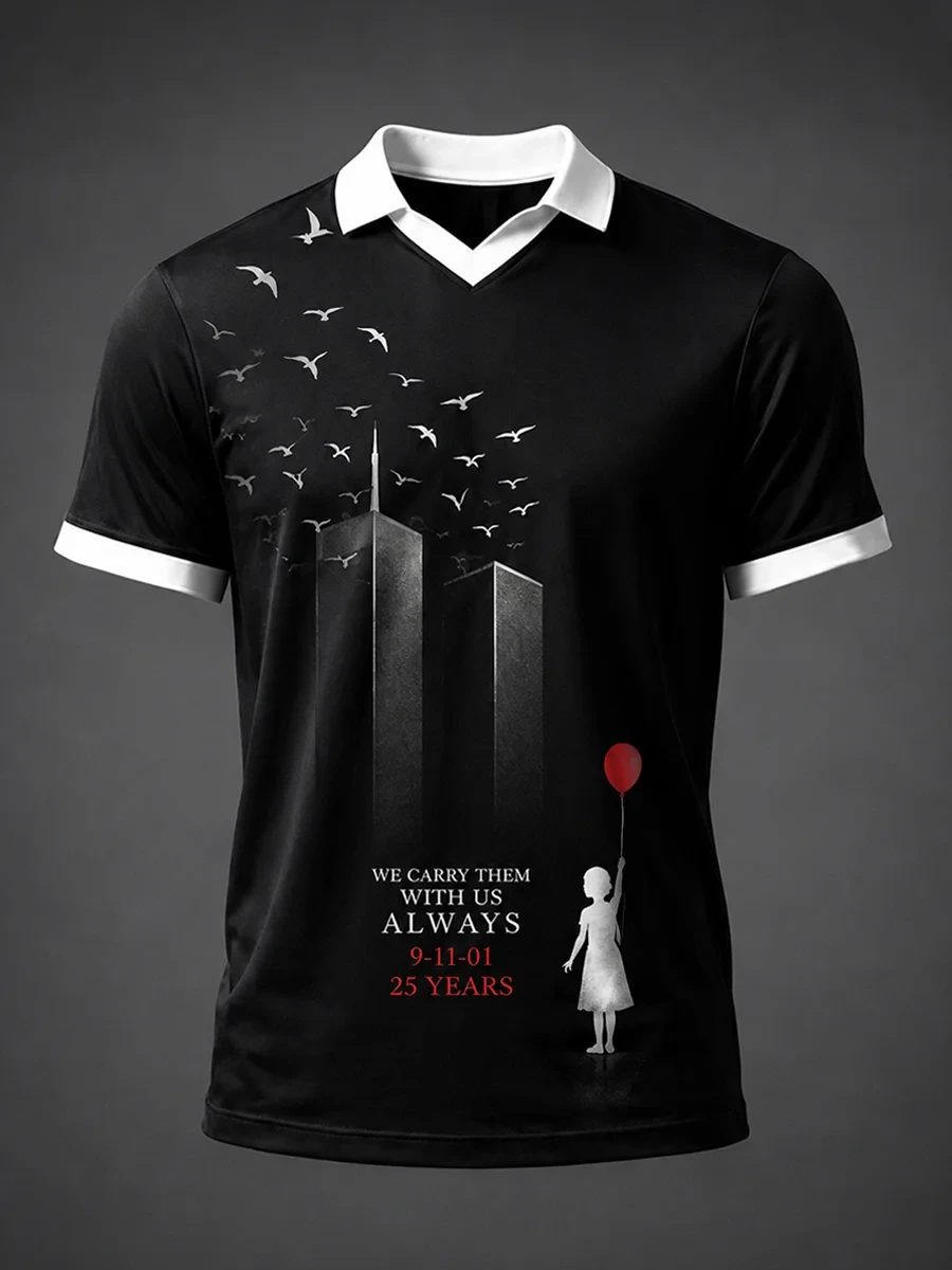 911 We Will Never Forget V-Neck Shirt Twin Towers Memorial Merch We Carry Them With Us Always - Kdjoy 911 We Will Never Forget V-Neck Shirt Twin Towers Memorial Merch We Carry Them With Us Always - Kdjoy
