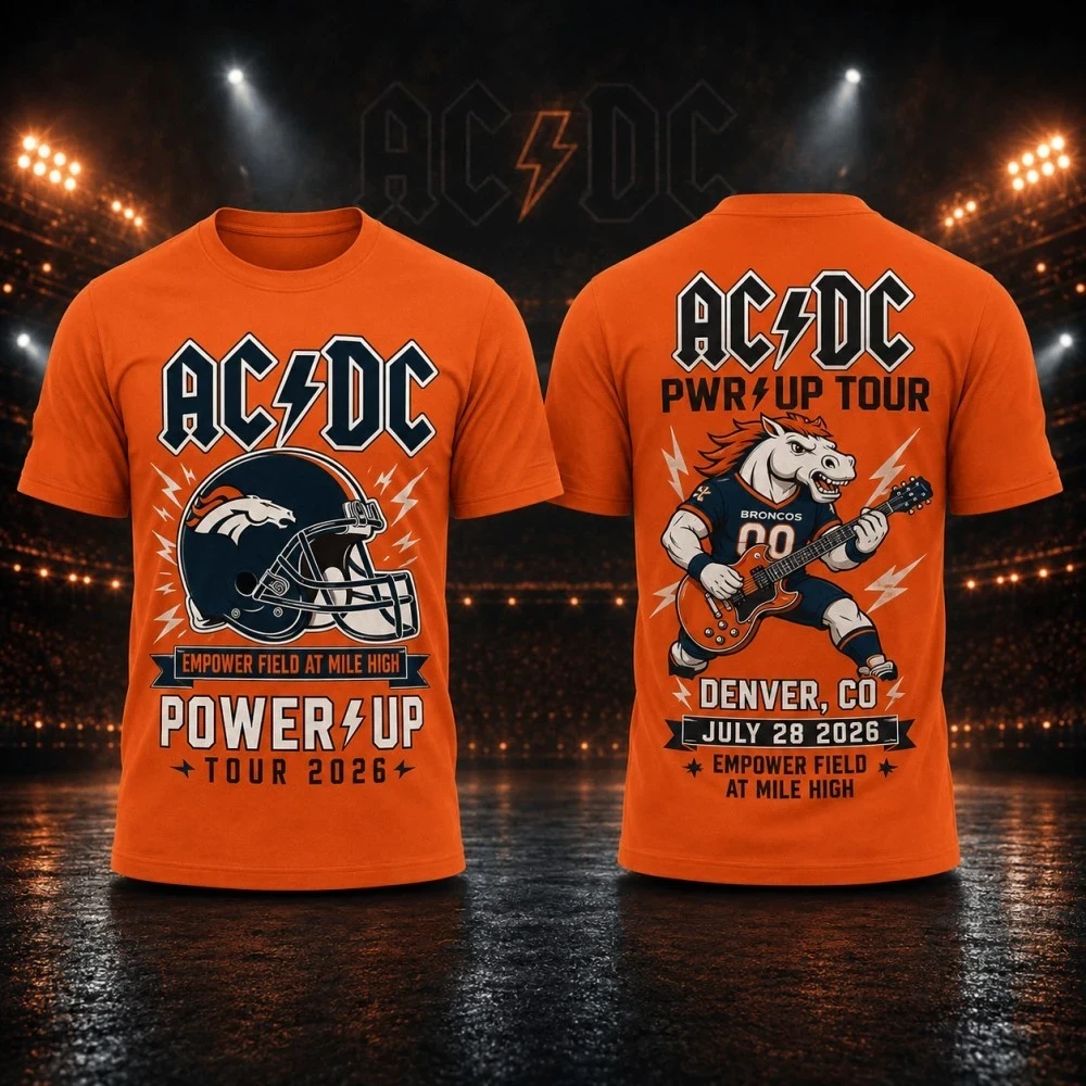 AC DC Merch 2026 ACDC Live In Denver CO Empower Field At Mile High T-Shirt Power Up Tour Merch - Kdjoy AC DC Merch 2026 ACDC Live In Denver CO Empower Field At Mile High T-Shirt Power Up Tour Merch - Kdjoy