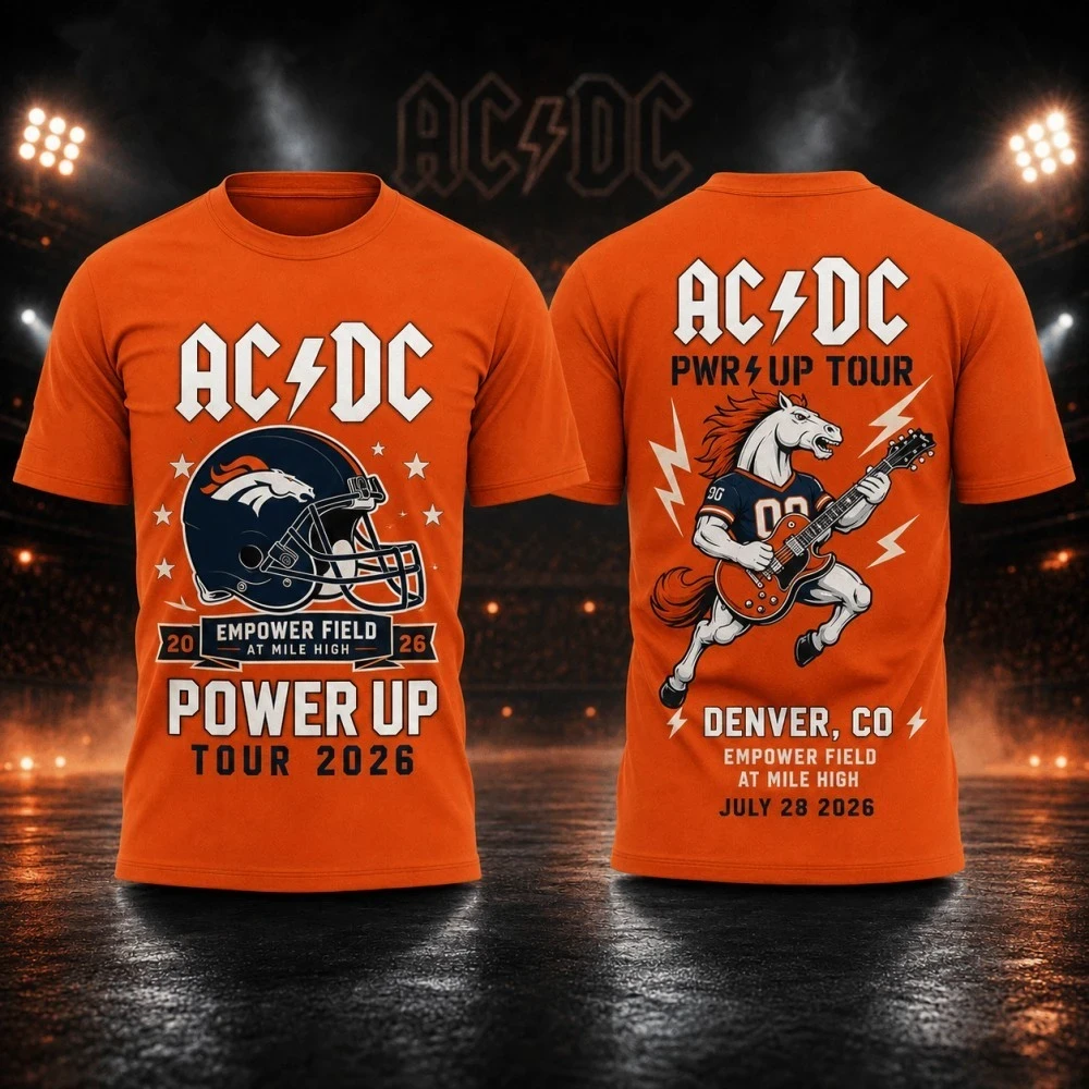 AC DC Merch 2026 ACDC Power Up Tour Denver CO Shirt Empower Field At Mile High Rock Band Merch - Kdjoy AC DC Merch 2026 ACDC Power Up Tour Denver CO Shirt Empower Field At Mile High Rock Band Merch - Kdjoy