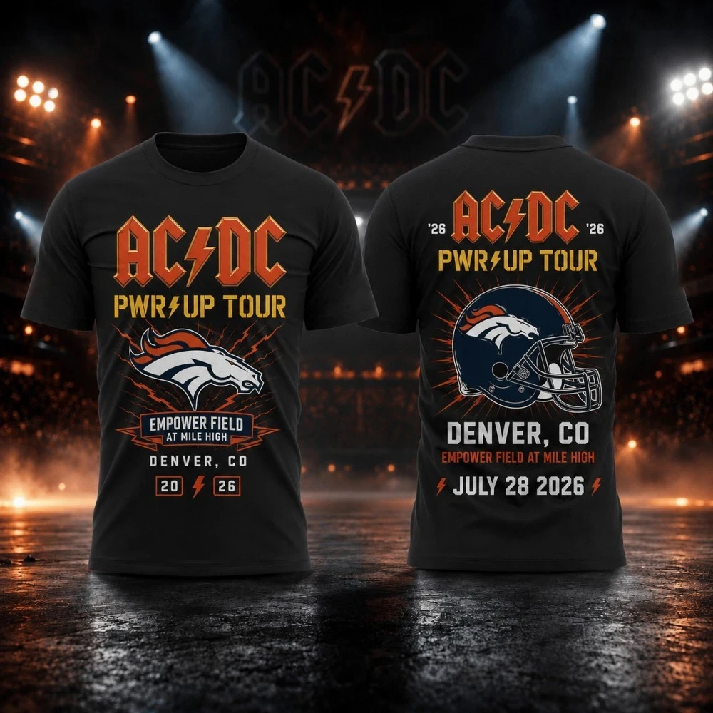 AC DC Merch 2026 ACDC Tour Dates Shirt Denver CO Power Up Tour T-Shirt Gift For Music Fans - Kdjoy AC DC Merch 2026 ACDC Tour Dates Shirt Denver CO Power Up Tour T-Shirt Gift For Music Fans - Kdjoy
