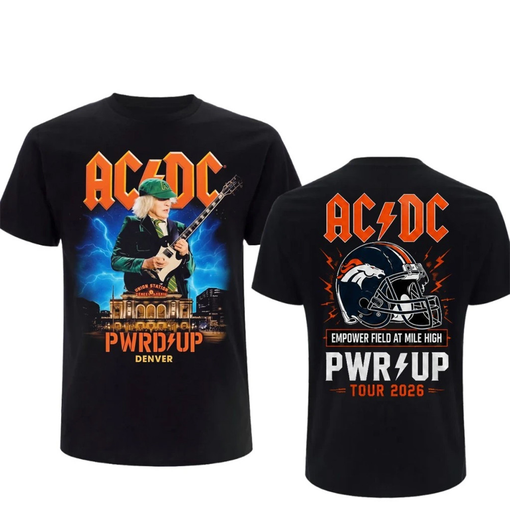 AC DC Merch 2026 ACDC Tour Shirt Empower Field At Mile High Power Up Concert Merch Fan Gear - Kdjoy AC DC Merch 2026 ACDC Tour Shirt Empower Field At Mile High Power Up Concert Merch Fan Gear - Kdjoy