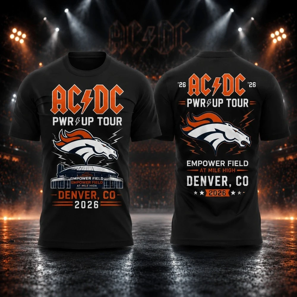 AC DC Merch ACDC Denver CO 2026 Power Up Tour T-Shirt Heavy Metal Concert Shirt Gift For Fans - Kdjoy AC DC Merch ACDC Denver CO 2026 Power Up Tour T-Shirt Heavy Metal Concert Shirt Gift For Fans - Kdjoy