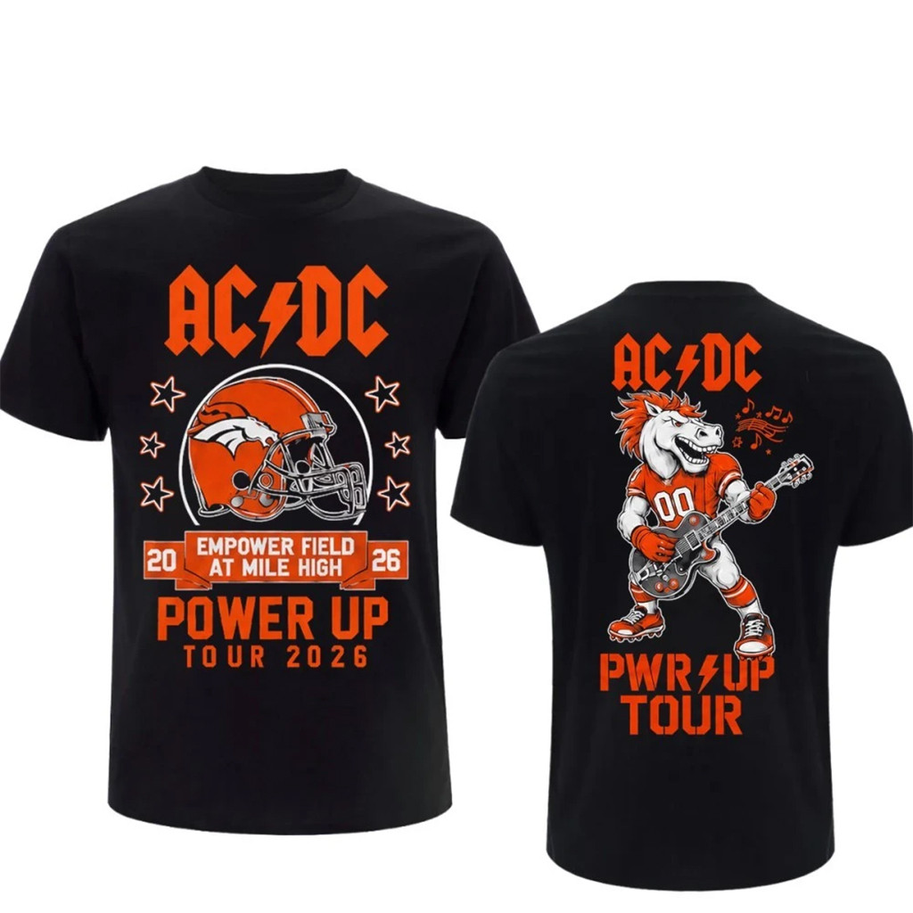 AC DC Merch ACDC Lightning Denver CO 2026 T-Shirt Power Up World Tour Live Concert Merch - Kdjoy AC DC Merch ACDC Lightning Denver CO 2026 T-Shirt Power Up World Tour Live Concert Merch - Kdjoy
