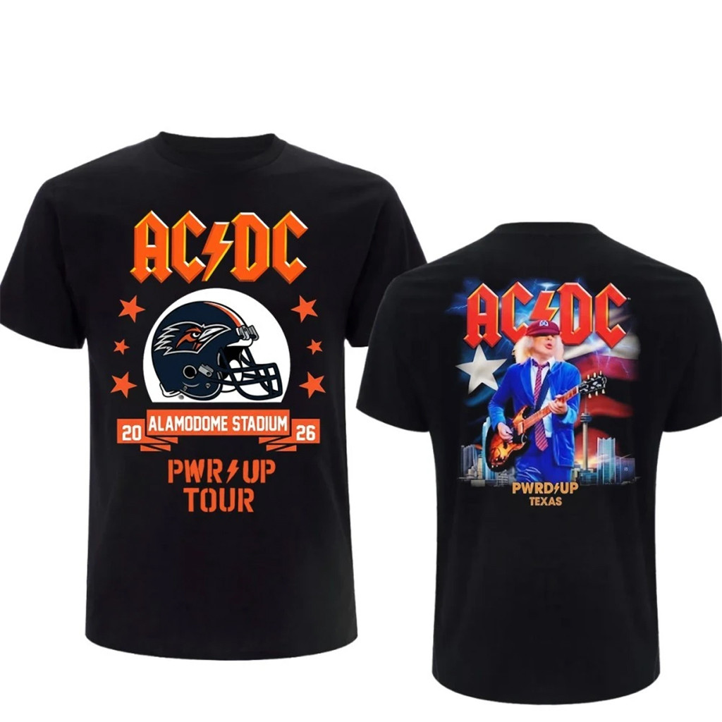 AC DC Merch ACDC Power Up Tour San Antonio 2026 - Shirt Alamodome July 24 Concert Tee Fan Gear - Kdjoy AC DC Merch ACDC Power Up Tour San Antonio 2026 - Shirt Alamodome July 24 Concert Tee Fan Gear - Kdjoy