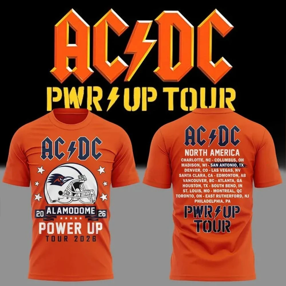 AC DC Merch ACDC Power Up Tour San Antonio Texas 2026 Shirt Alamodome Concert Merch Fan Gear - Kdjoy