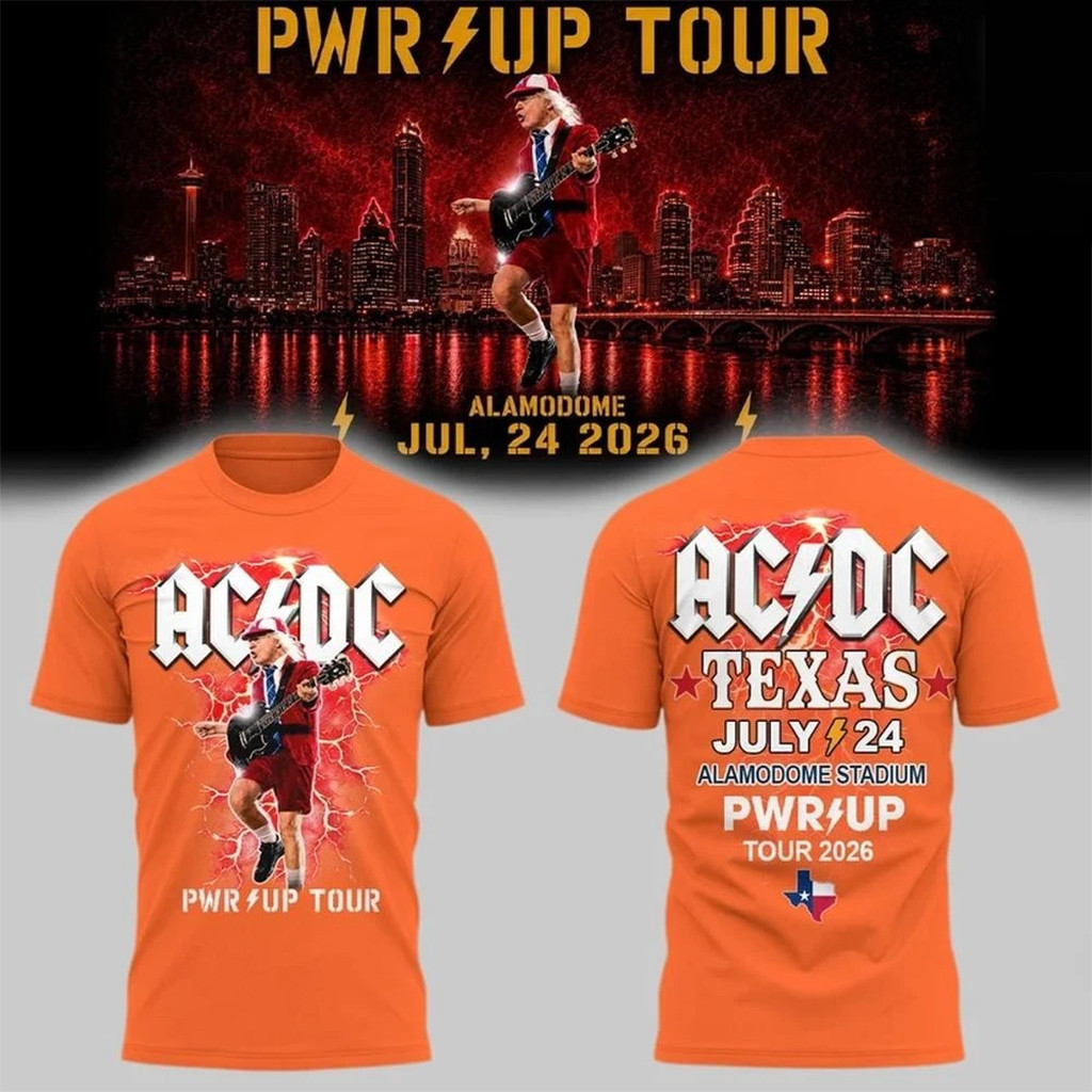 AC DC Merch ACDC San Antonio TX July 24 2026 Shirt Power Up Tour Merch Gift For Music Lovers - Kdjoy AC DC Merch ACDC San Antonio TX July 24 2026 Shirt Power Up Tour Merch Gift For Music Lovers - Kdjoy