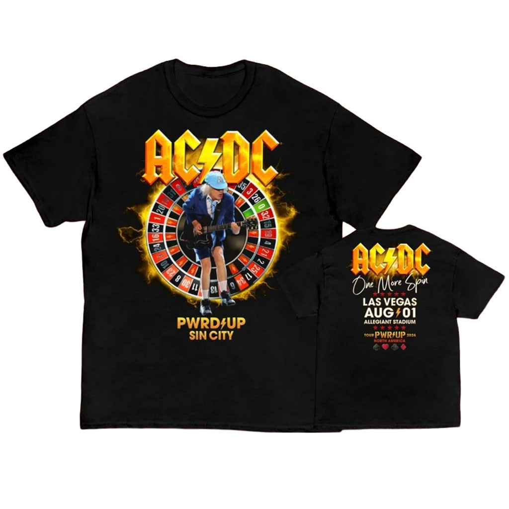 ACDC At Allegiant Stadium In Las Vegas NV On August 1 2026 T-Shirt ACDC Power Up Tour Merch - Kdjoy