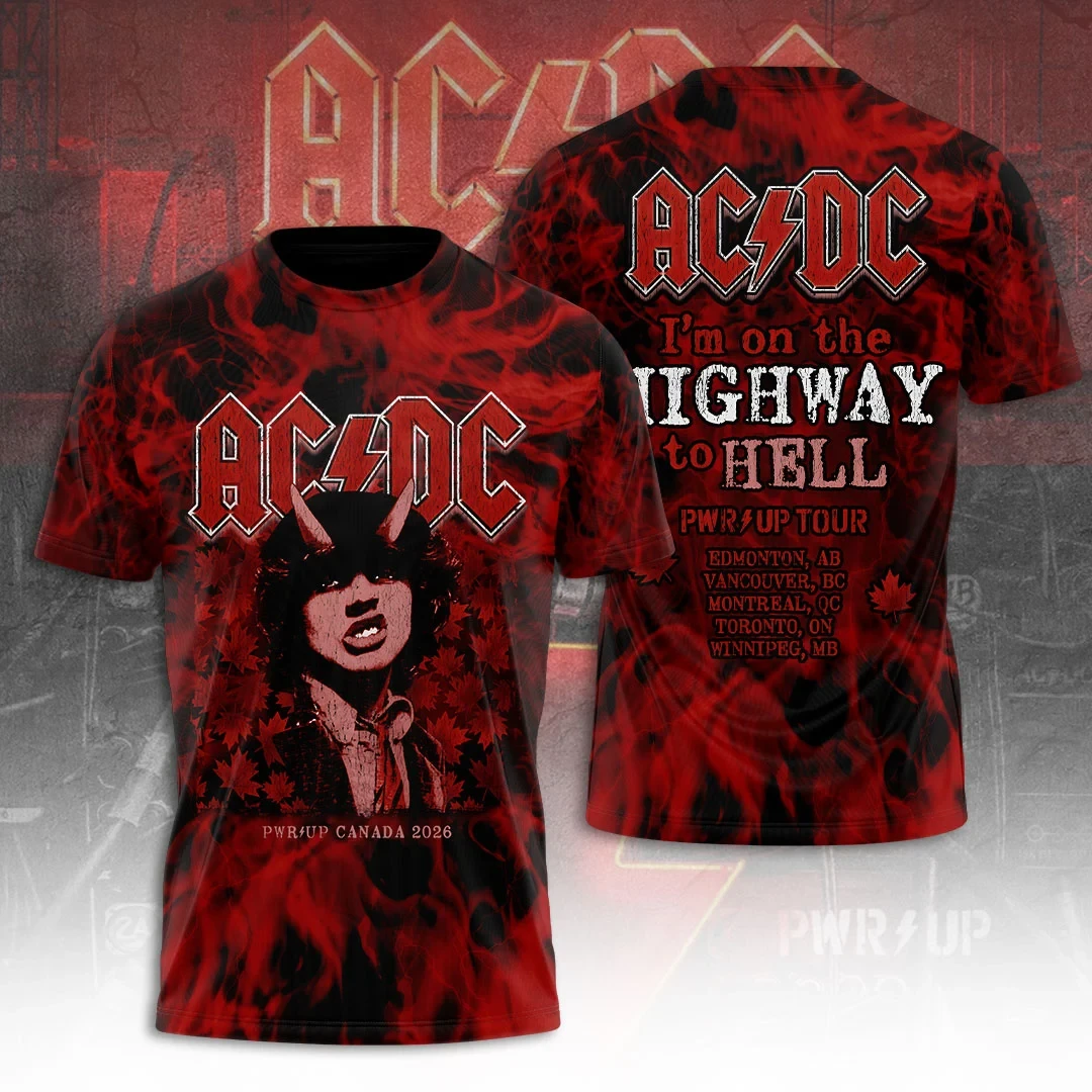 ACDC Canada Tour 2026 Shirt I'm On The Highway To Hell T-Shirt ACDC Merch Gifts For Him - Kdjoy