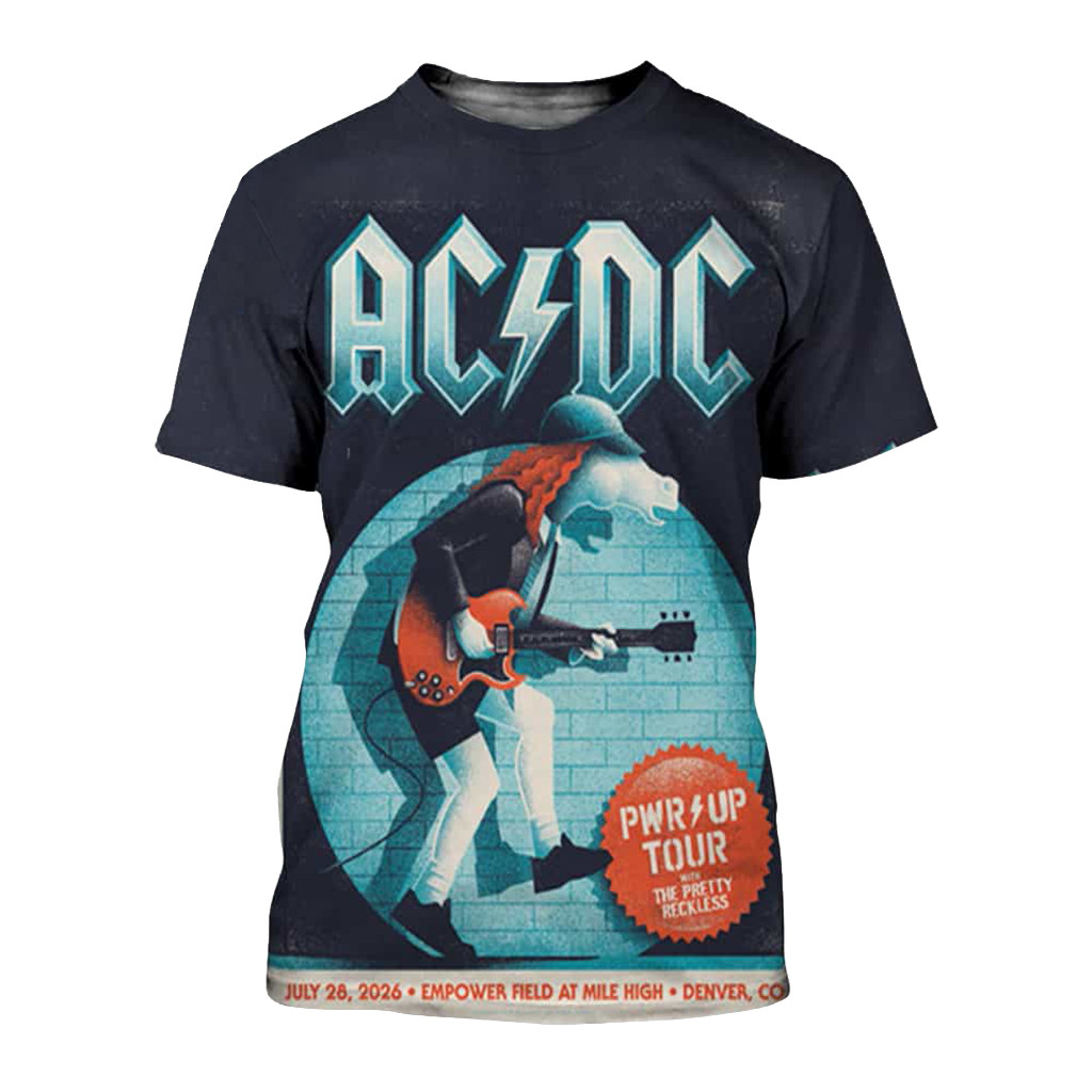 ACDC Denver CO PWR Up Tour 2026 Shirt ACDC Merch Birthday Gift For Husband - Kdjoy ACDC Denver CO PWR Up Tour 2026 Shirt ACDC Merch Birthday Gift For Husband - Kdjoy
