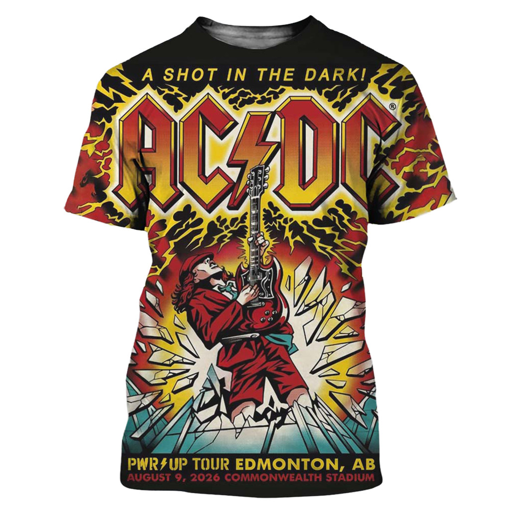 ACDC Edmonton AB Canada 2026 Event Shirt ACDC Merch Unique Gifts For Music Lovers