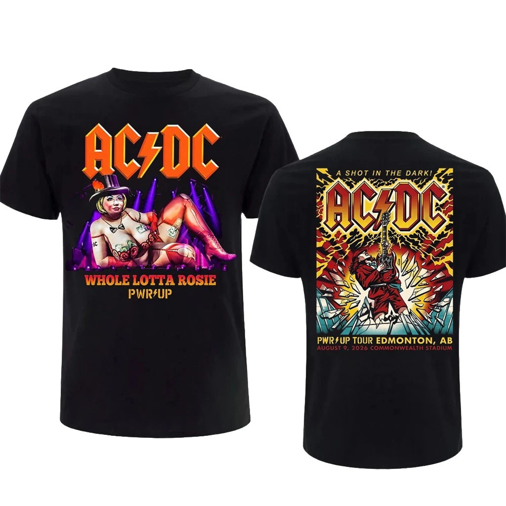 ACDC In Edmonton Canada Shirt Power Up World Tour T-Shirt ACDC Merch Gift For Band Fans - Kdjoy