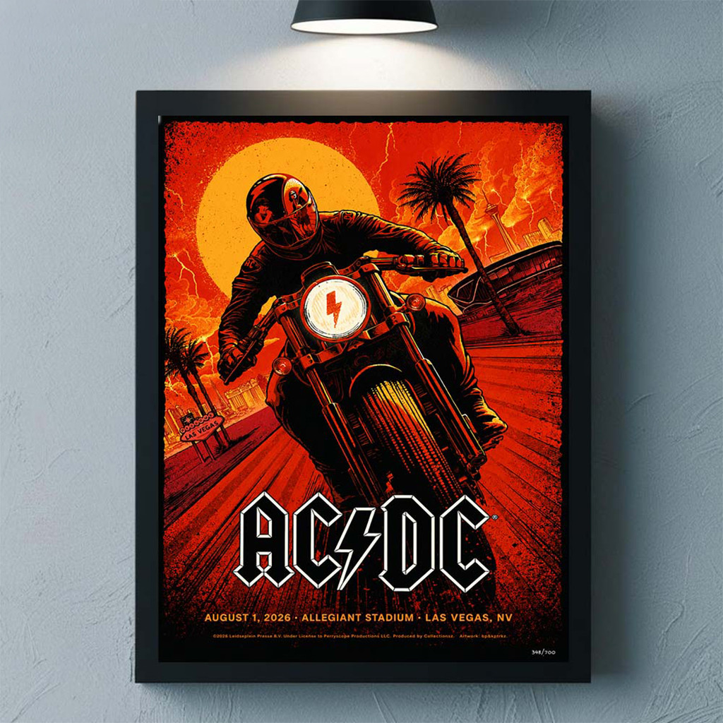 ACDC Las Vegas NV 2026 Event Poster ACDC PWR Up Tour Merch Gifts For Music Lovers - Kdjoy ACDC Las Vegas NV 2026 Event Poster ACDC PWR Up Tour Merch Gifts For Music Lovers - Kdjoy