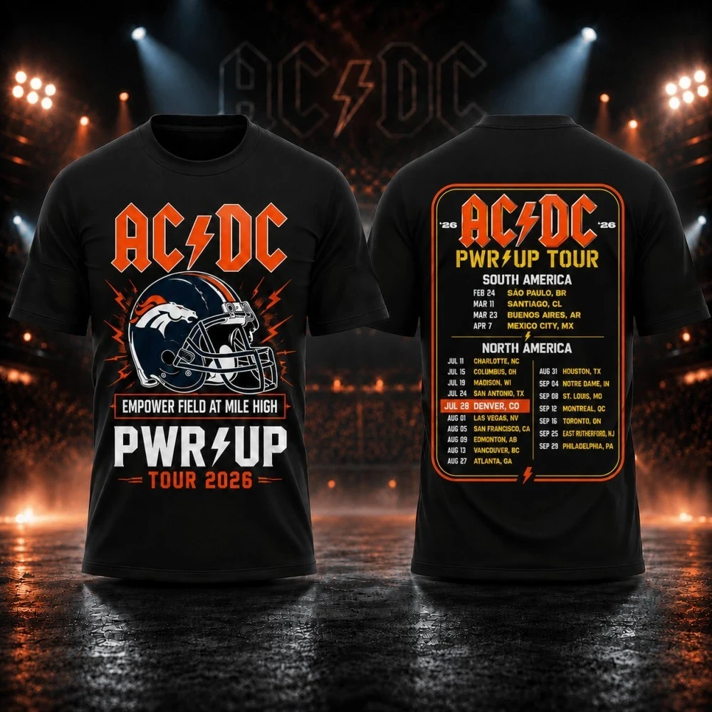 ACDC Merch AC DC Denver Colorado Concert Shirt Power Up World Tour Merch Heavy Metal Fan Gear - Kdjoy ACDC Merch AC DC Denver Colorado Concert Shirt Power Up World Tour Merch Heavy Metal Fan Gear - Kdjoy