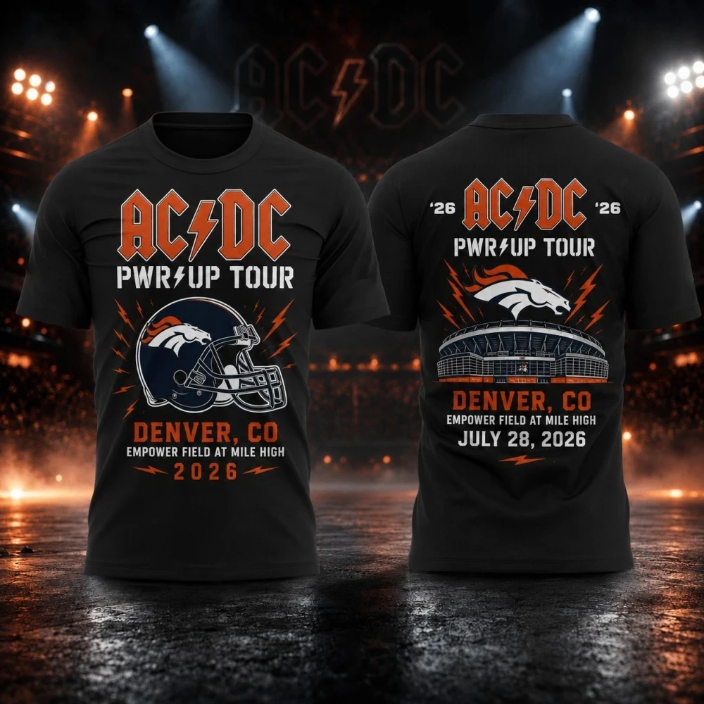 ACDC Merch AC DC Power Up North American Tour 2026 T-Shirt Denver CO Event Merch Rock Fan Gifts - Kdjoy ACDC Merch AC DC Power Up North American Tour 2026 T-Shirt Denver CO Event Merch Rock Fan Gifts - Kdjoy