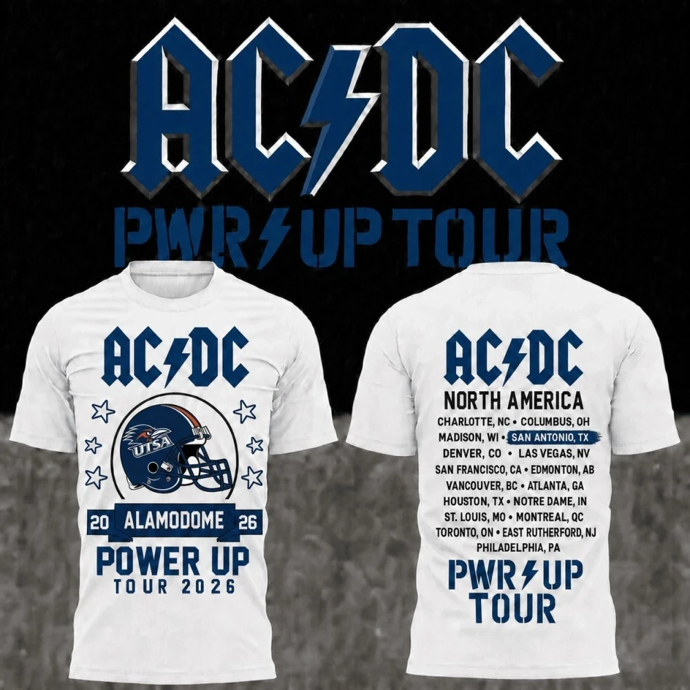 ACDC Merch AC DC San Antonio Texas Concert Shirt Power Up Tour 2026 Alamodome Merch Fan Gifts - Kdjoy ACDC Merch AC DC San Antonio Texas Concert Shirt Power Up Tour 2026 Alamodome Merch Fan Gifts - Kdjoy