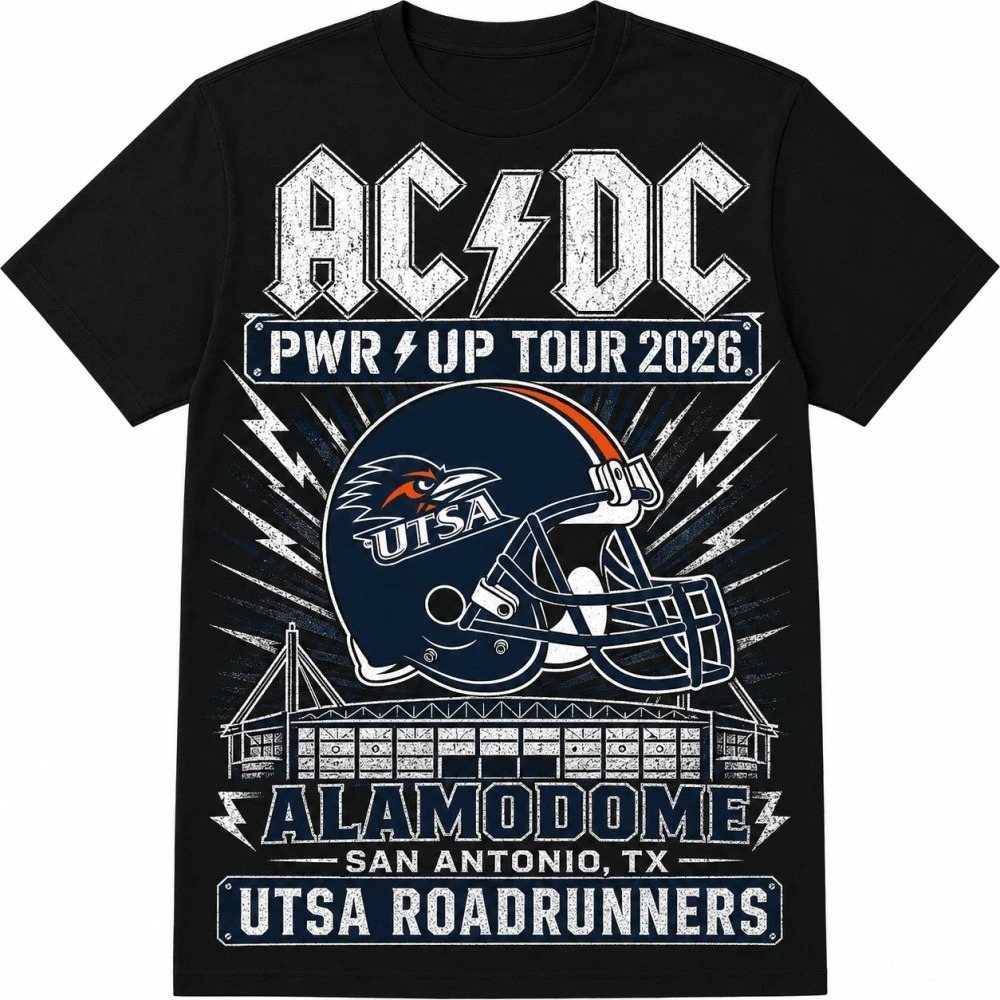 ACDC Merch ACDC San Antonio Texas Tour Shirt PWR Up Tour Merch Heavy Rock Band Fan Apparel - Kdjoy ACDC Merch ACDC San Antonio Texas Tour Shirt PWR Up Tour Merch Heavy Rock Band Fan Apparel - Kdjoy