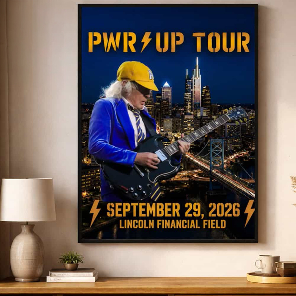 ACDC Merch PWR Up Tour 2026 Philadelphia PA Event Poster Home Wall Art Gifts For Fan - Kdjoy