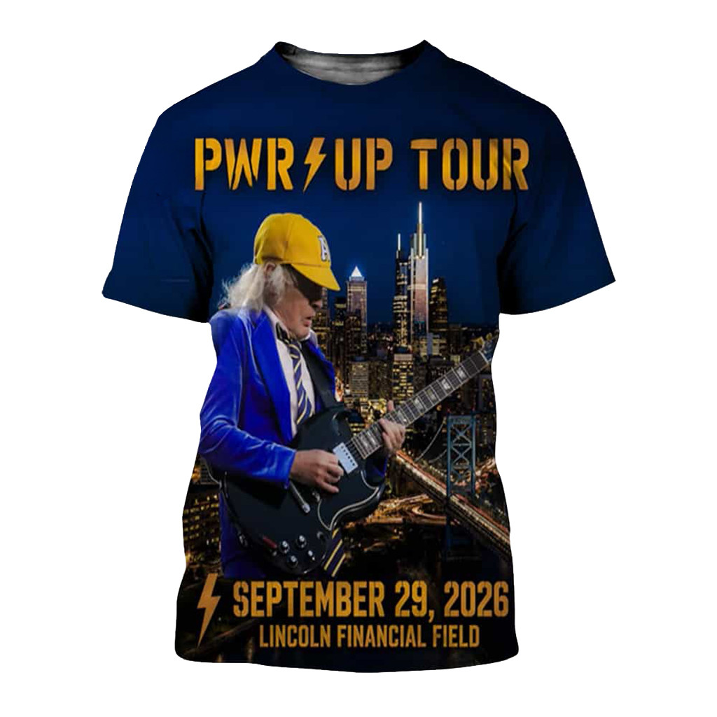 ACDC Merch PWR Up Tour 2026 Philadelphia PA Event Shirt Gifts For Husband - Kdjoy ACDC Merch PWR Up Tour 2026 Philadelphia PA Event Shirt Gifts For Husband - Kdjoy