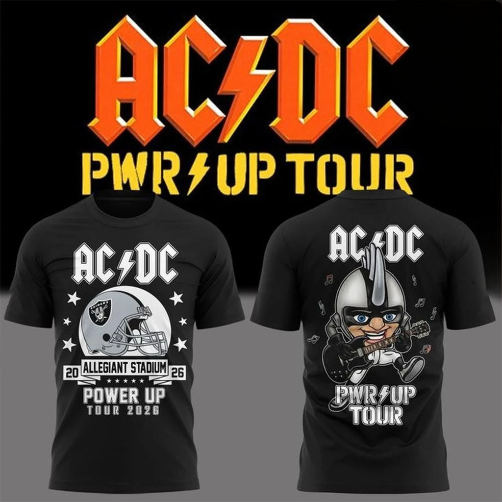 ACDC Power Up Tour 2026 Las Vegas Shirt Allegiant Stadium Concert Souvenir Tee ACDC Merch - Kdjoy ACDC Power Up Tour 2026 Las Vegas Shirt Allegiant Stadium Concert Souvenir Tee ACDC Merch - Kdjoy
