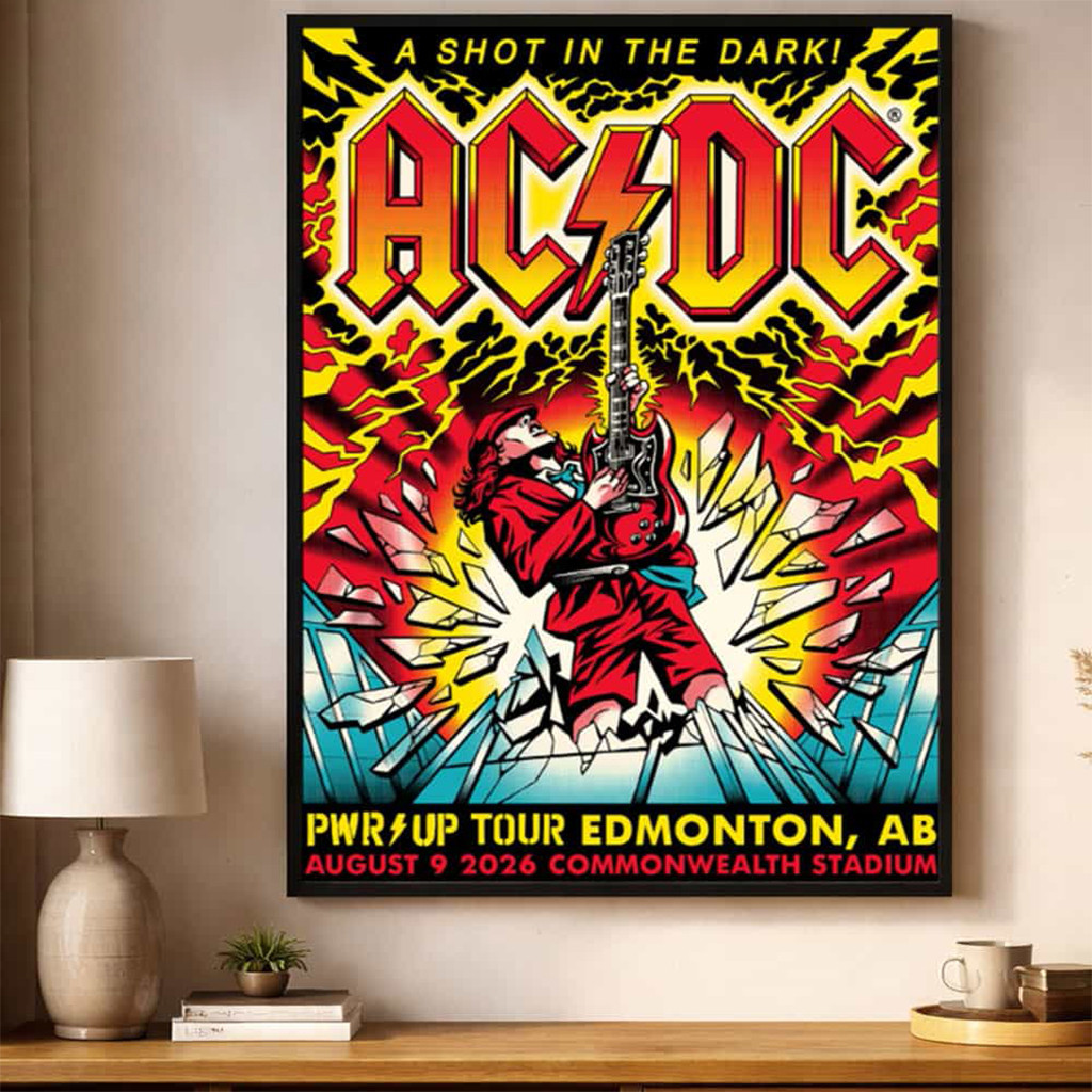 ACDC Power Up Tour 2026 Merch A Shot In The Dark Poster Wall Art Decor Gifts For Band Fans - Kdjoy