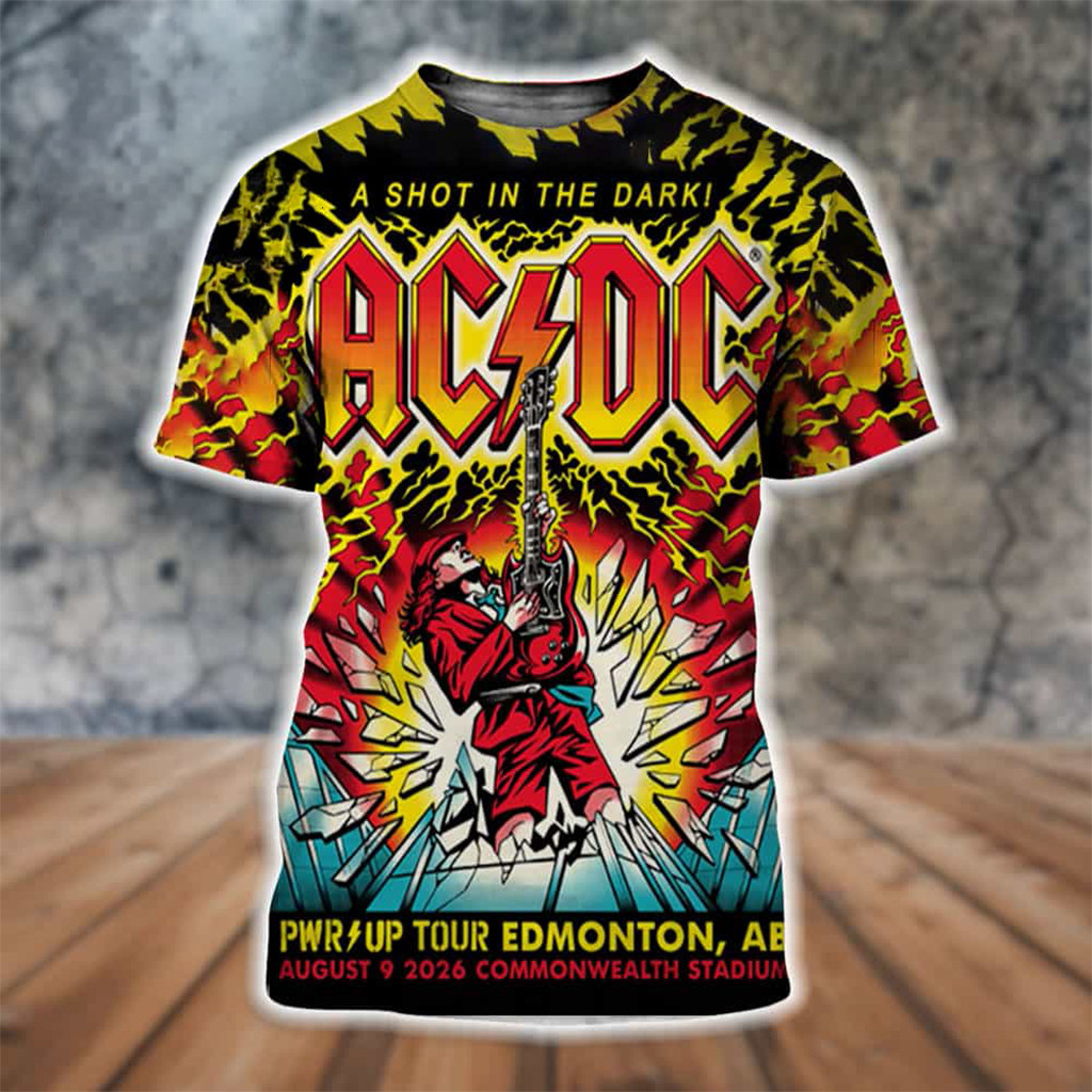 ACDC Power Up Tour 2026 Merch A Shot In The Dark T-Shirt Gift Ideas For Rock Band Fans - Kdjoy ACDC Power Up Tour 2026 Merch A Shot In The Dark T-Shirt Gift Ideas For Rock Band Fans - Kdjoy