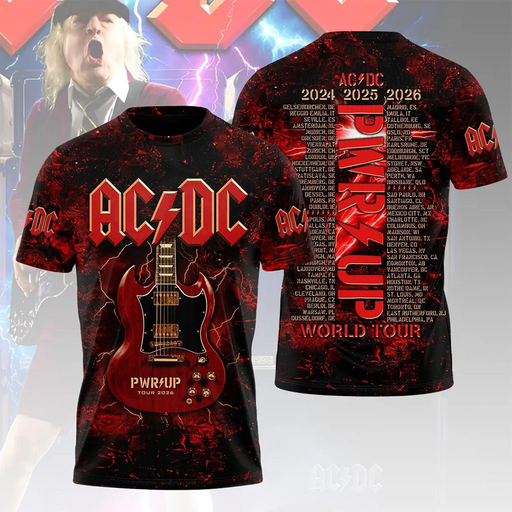 ACDC PWR UP Tour 2026 T-Shirt Rock Band Concert Shirt ACDC Merch Fan Gifts - Kdjoy ACDC PWR UP Tour 2026 T-Shirt Rock Band Concert Shirt ACDC Merch Fan Gifts - Kdjoy