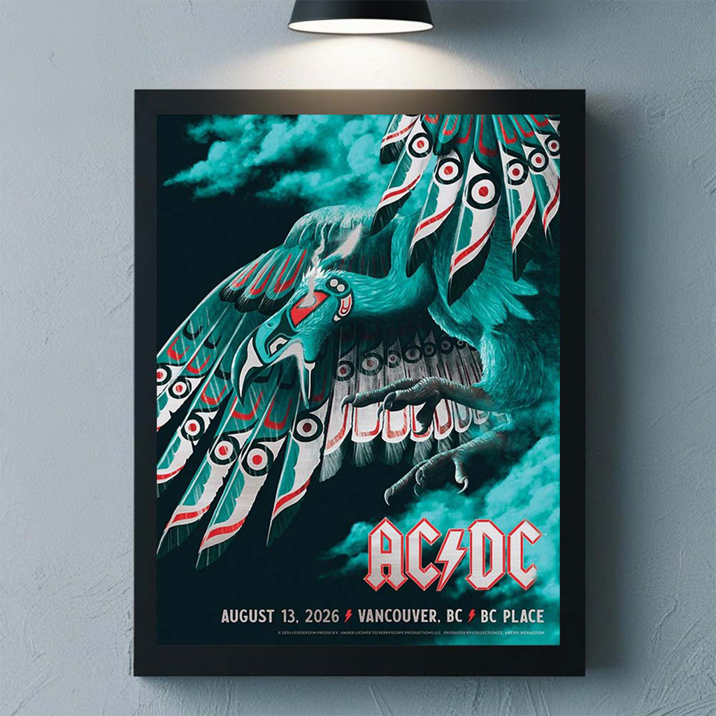 ACDC Vancouver 2026 Event Poster ACDC Merch Rock Lovers Wall Art For Living Room - Kdjoy ACDC Vancouver 2026 Event Poster ACDC Merch Rock Lovers Wall Art For Living Room - Kdjoy