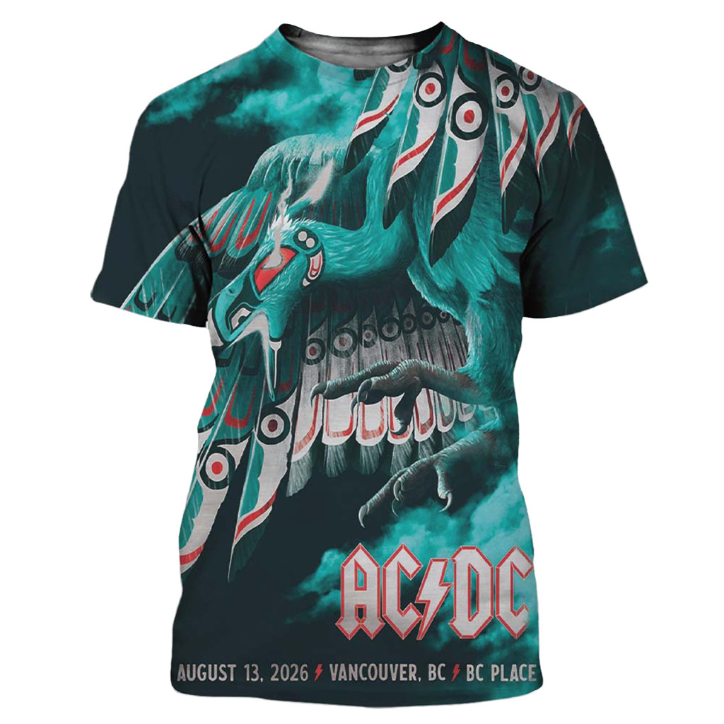 ACDC Vancouver 2026 Event Shirt ACDC Merch Gifts For Music Lovers - Kdjoy