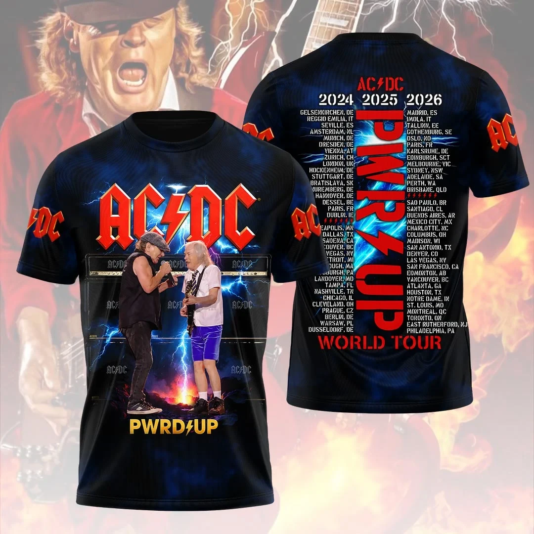 ACDC World Tour 2026 Shirt ACDC Merch Best Gifts For Rock Fans - Kdjoy