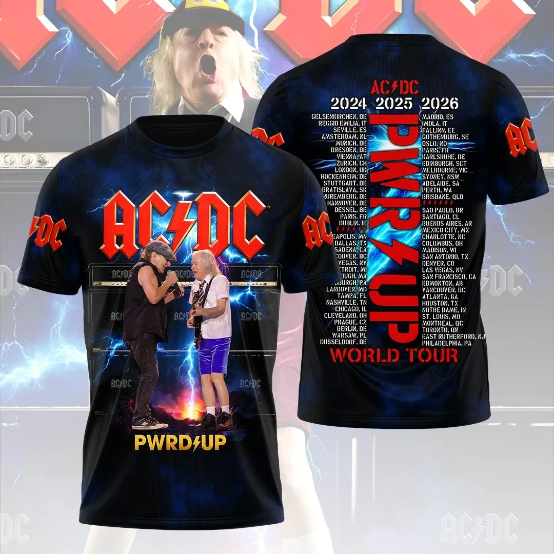 ACDC World Tour 2026 Shirt ACDC Merchandise Gift Ideas For Rock Fans - Kdjoy