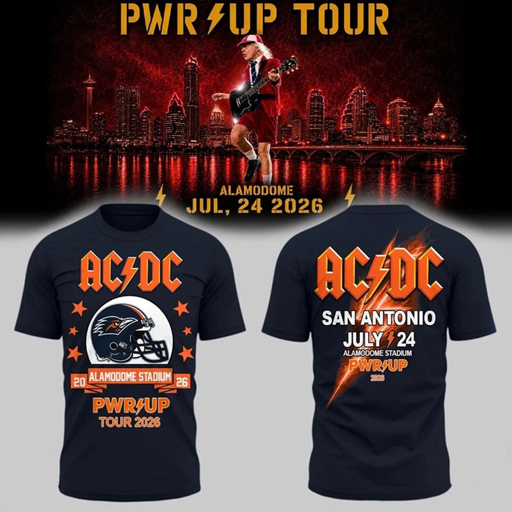 ACDC X UTSA Roadrunners Football Power Up Tour 2026 T-Shirt ACDC Concert Merch Band Fan Gifts - Kdjoy ACDC X UTSA Roadrunners Football Power Up Tour 2026 T-Shirt ACDC Concert Merch Band Fan Gifts - Kdjoy
